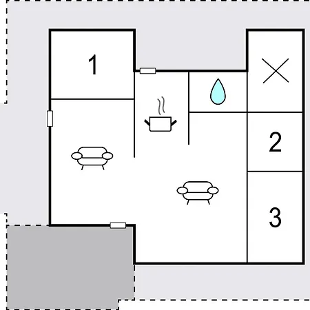 Cozy In With Kitchen بيت للعطل *